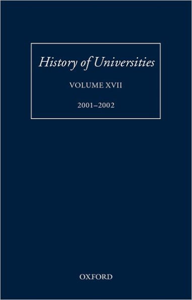 History of Universities: Volume XVII