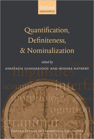 Title: Quantification, Definiteness, and Nominalization, Author: Anastasia Giannakidou