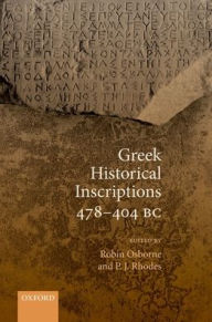 Greek Historical Inscriptions 478-404 BC