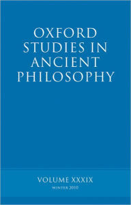 Title: Oxford Studies in Ancient Philosophy volume 39, Author: Brad Inwood