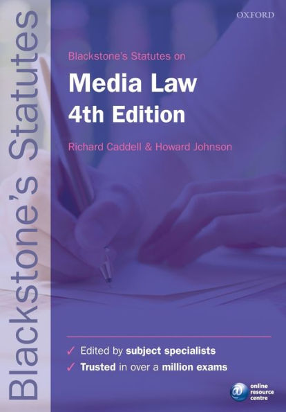 Blackstone's Statutes on Media Law