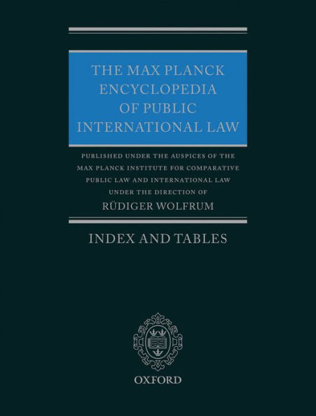 The Max Planck Encyclopedia of Public International Law: Index