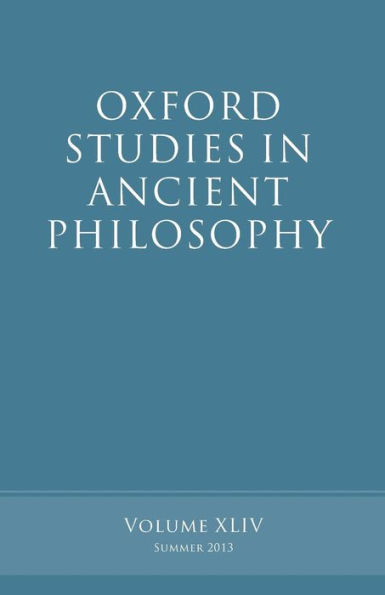 Oxford Studies Ancient Philosophy: Volume 44