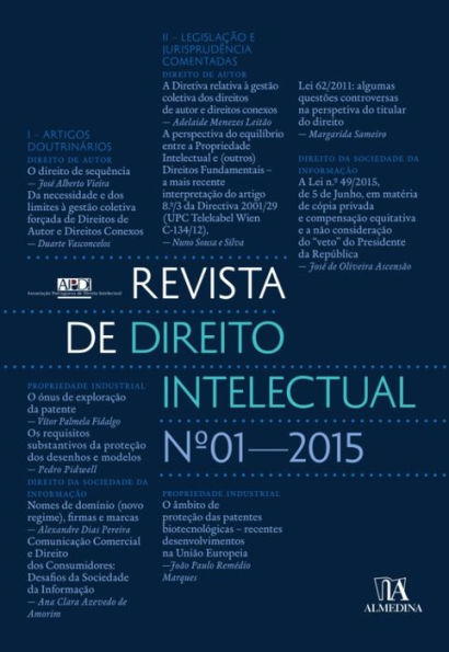 Revista de Direito Intelectual n.º 1 - 2015