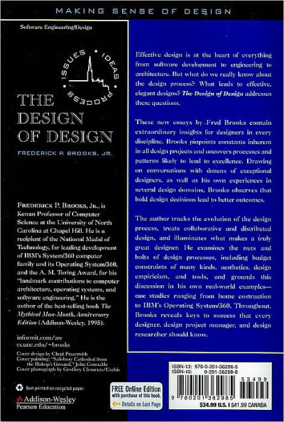 Design of Design, The: Essays from a Computer Scientist / Edition 1