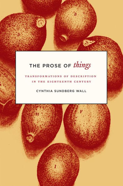 the Prose of Things: Transformations Description Eighteenth Century