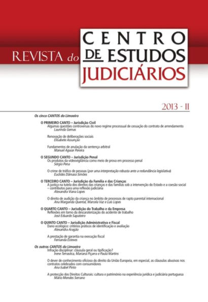 Revista do CEJ n.º 2 de 2013