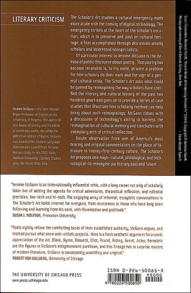 The Scholar's Art: Literary Studies in a Managed World