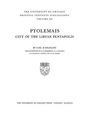 Ptolemais: City of the Libyan Pentapolis