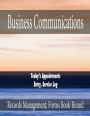 Business Communications - Today's Appointments - Entry, Service Log: Records Management, Forms Book-Bound