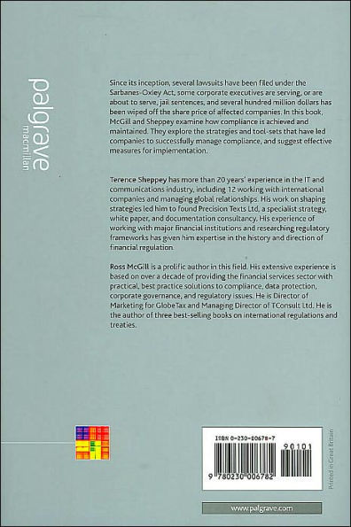 Sarbanes-Oxley: Building Working Strategies for Compliance