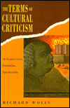 The Terms of Cultural Criticism: The Frankfurt School, Existentialism, Poststructuralism