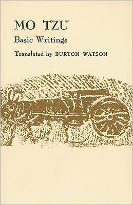 Mo Tzu: Basic Writings / Edition 1