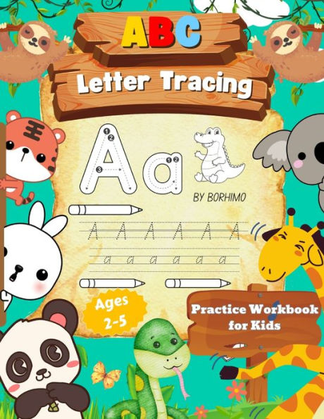 Letter Tracing Book for Kids 3-5 Years Old: Big Letter Tracing Book for Kids, Fun Activity Book (156 Pages)