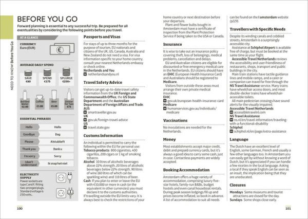 DK Eyewitness Amsterdam Mini Map and Guide