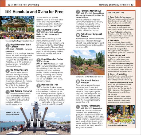 DK Eyewitness Top 10 Honolulu and O'ahu (Pocket Travel Guide)