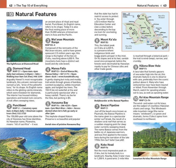 DK Eyewitness Top 10 Honolulu and O'ahu (Pocket Travel Guide)