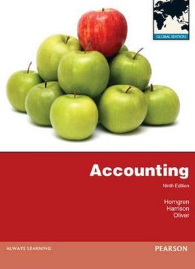 Accounting, 9th edition: Global Edition