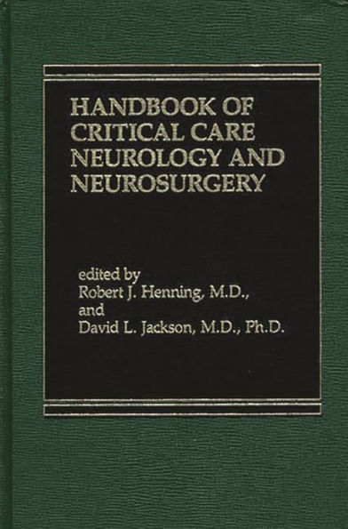 Handbook of Acute Critical Care Neurology
