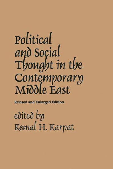 Political and Social Thought in the Contemporary Middle East / Edition 1