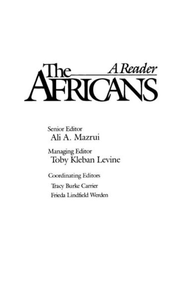The Africans: A Reader