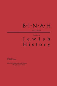 Title: Binah: Volume I; Studies in Jewish History, Author: Joseph Dan