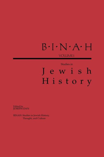 Binah: Volume I; Studies Jewish History