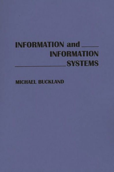 Information and Information Systems