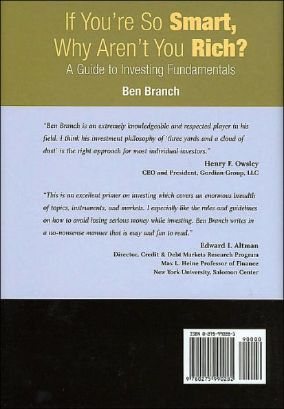 If You're So Smart, Why Aren't You Rich?: A Guide to Investing Fundamentals