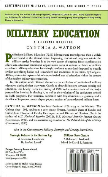 Military Education: A Reference Handbook