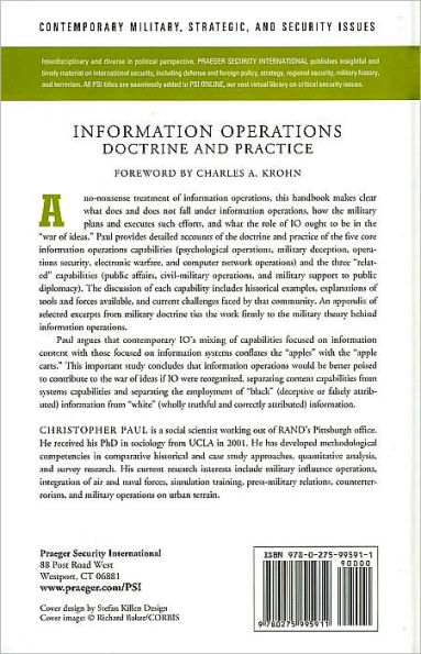 Information Operations-Doctrine and Practice: A Reference Handbook