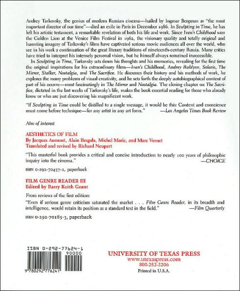 Sculpting in Time: Reflections on the Cinema