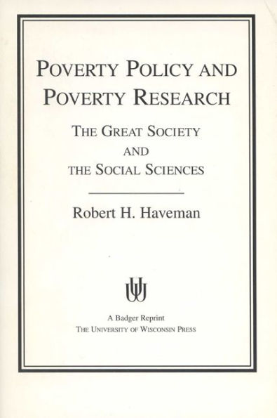 Poverty Policy And Poverty Research