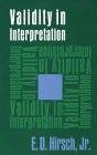 Validity in Interpretation / Edition 1