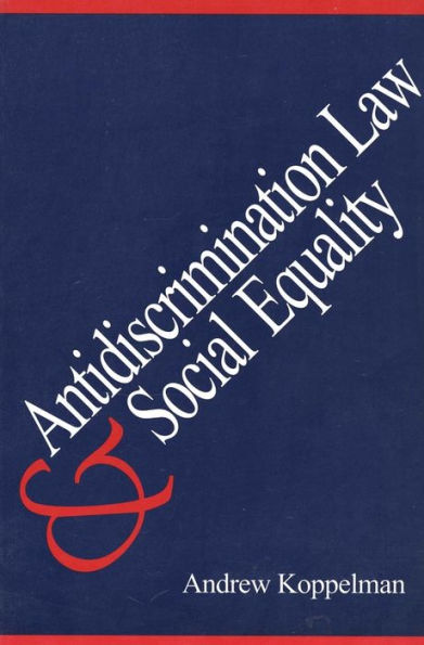 Antidiscrimination Law and Social Equality / Edition 1