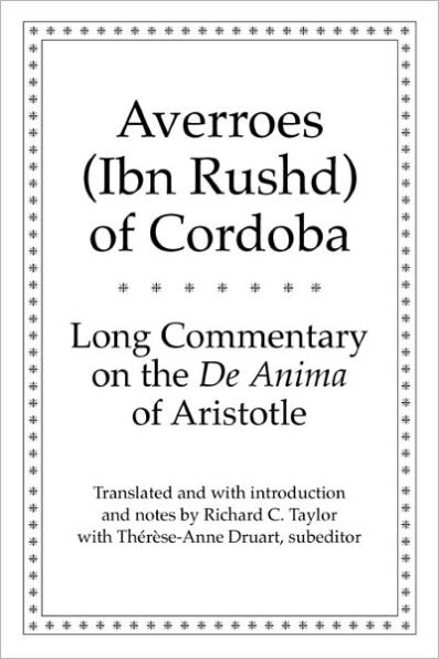 Long Commentary on the De Anima of Aristotle