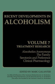 Title: Recent Developments in Alcoholism: Treatment Research, Author: Marc Galanter