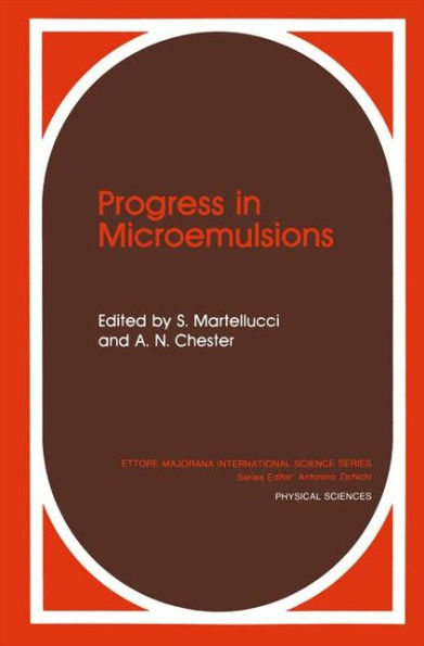 Progress in Microemulsions / Edition 1