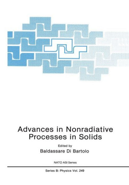 Advances in Nonradiative Processes in Solids / Edition 1