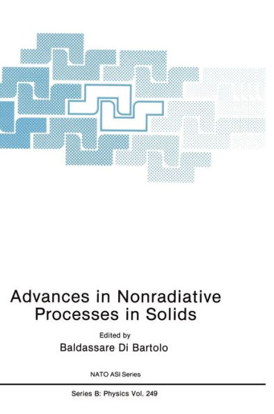 Advances in Nonradiative Processes in Solids / Edition 1