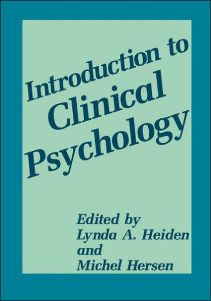 Introduction to Clinical Psychology / Edition 1