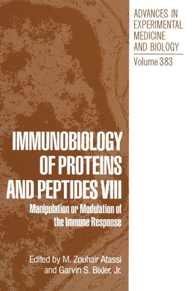 Immunobiology of Proteins and Peptides VIII: Manipulation or Modulation of the Immune Response