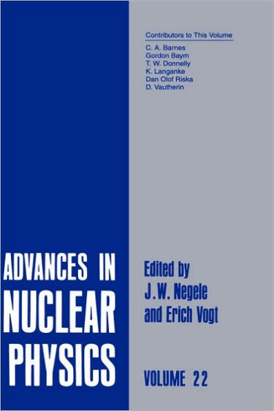 Advances in Nuclear Physics: Volume 22 / Edition 1