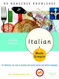 Title: Italian Made Simple: Revised and Updated, Author: Cristina Mazzoni