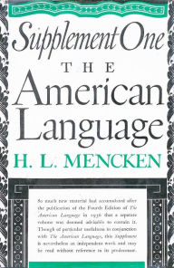 Title: American Language Supplement 1, Author: H. L. Mencken