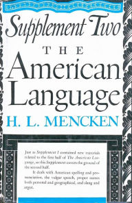 Title: American Language Supplement 2, Author: H. L. Mencken