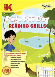 Title: Kindergarten Page Per Day: Reading Skills: Consonant Sounds, Short Vowell Sounds, Beginning and Ending Sounds, Story Characters, Story Setting, Story Sequence, Author: Sylvan Learning