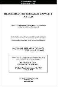 Title: Rebuilding the Research Capacity at HUD, Author: National Research Council