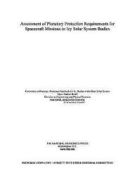 Title: Assessment of Planetary Protection Requirements for Spacecraft Missions to Icy Solar System Bodies, Author: National Research Council