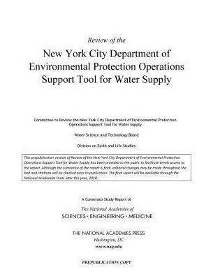 Review of the New York City Department of Environmental Protection Operations Support Tool for Water Supply